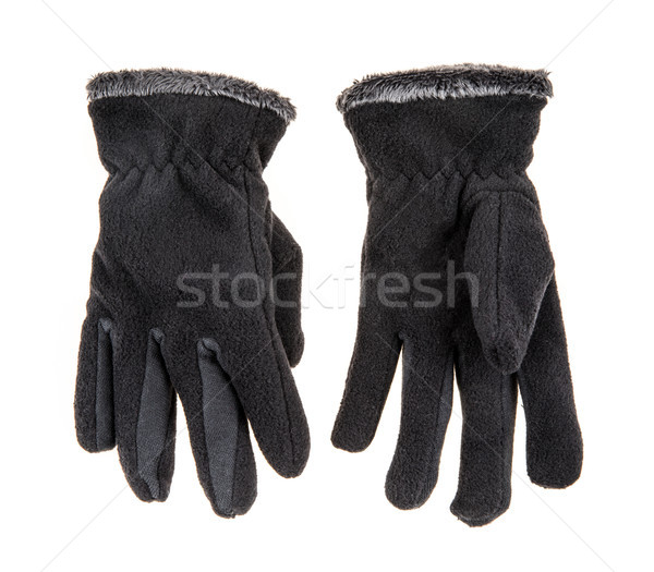 Gebreid wollen baby handschoenen witte achtergrond Stockfoto © cookelma