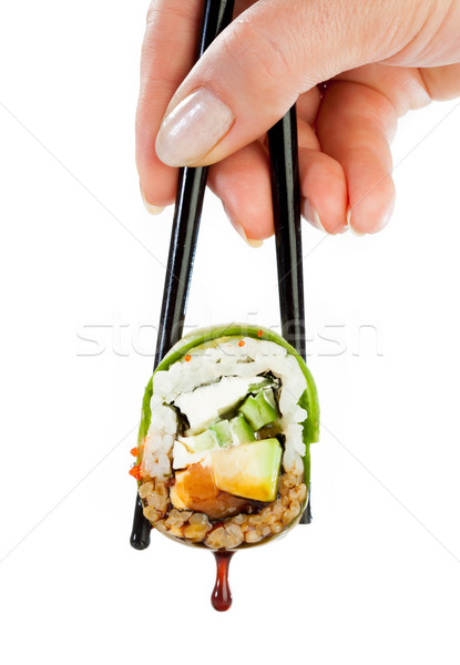 寿司 ロール 白 おいしい 食品 魚 ストックフォト © cookelma