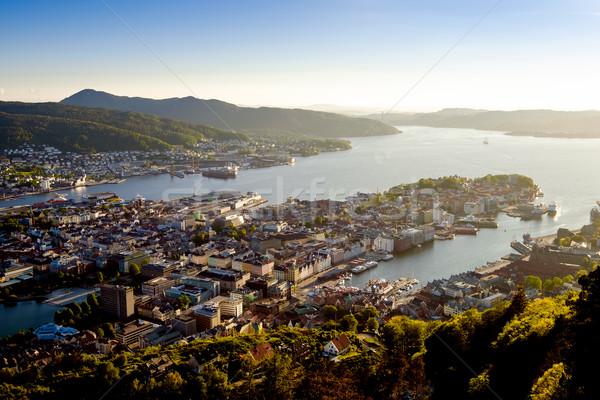 Vue Norvège déplacer lentille eau maison [[stock_photo]] © cookelma