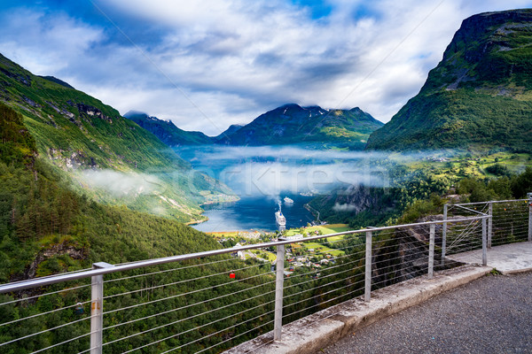 Geiranger fjord, Norway. Stock photo © cookelma