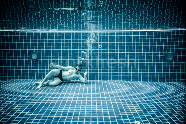 Ложь воды Бассейн человека солнце Сток-фото © cookelma
