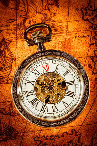 Vintage pocket watch Stock photo © cookelma