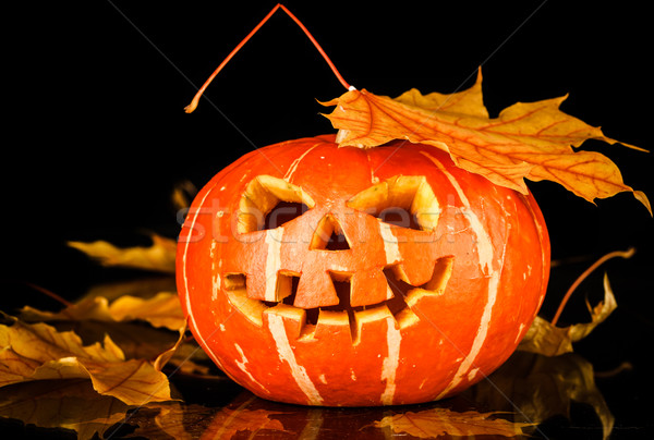 Halloween - old jack-o-lantern Stock photo © cookelma