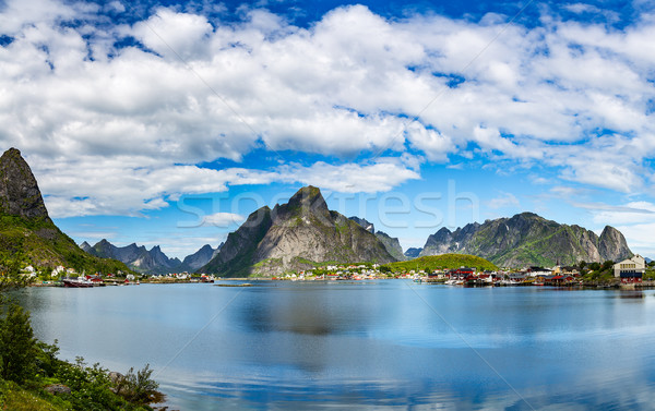 Archipel Norvège paysages dramatique montagnes ouvrir [[stock_photo]] © cookelma