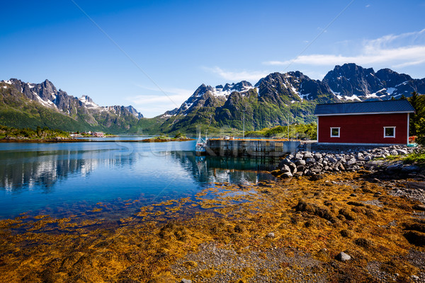 Archipel Norvège paysages dramatique montagnes [[stock_photo]] © cookelma