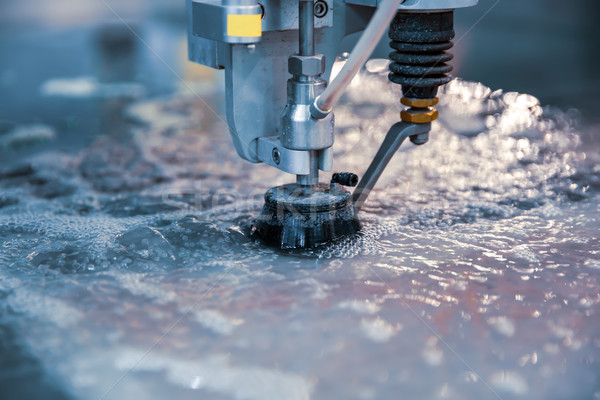 CNC water jet cutting machine Stock photo © cookelma
