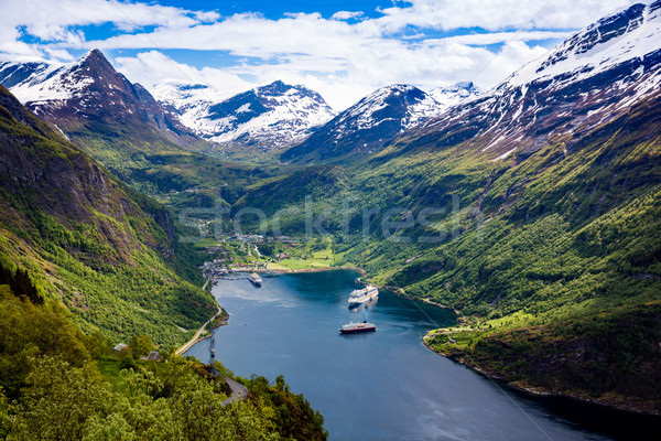 Geiranger fjord, Norway. Stock photo © cookelma