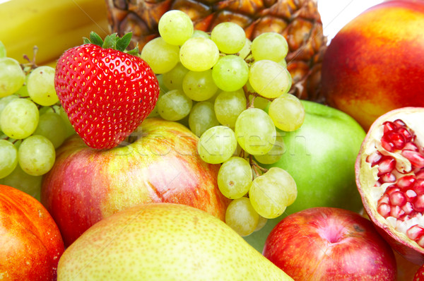 Obst voll frisches Obst gesund Essen Apfel Stock foto © cookelma