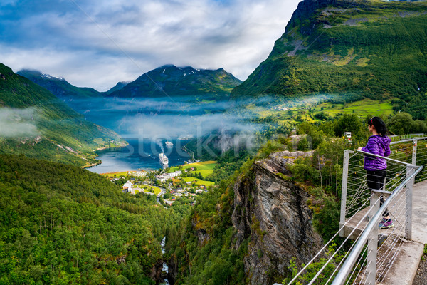 Geiranger fjord, Norway. Stock photo © cookelma