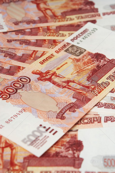 Russian monetary denominations. Advantage of 5000 roubles. Stock photo © cookelma