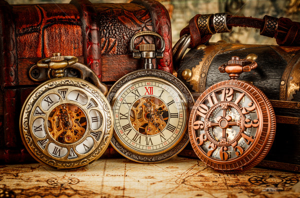 Vintage pocket watch Stock photo © cookelma