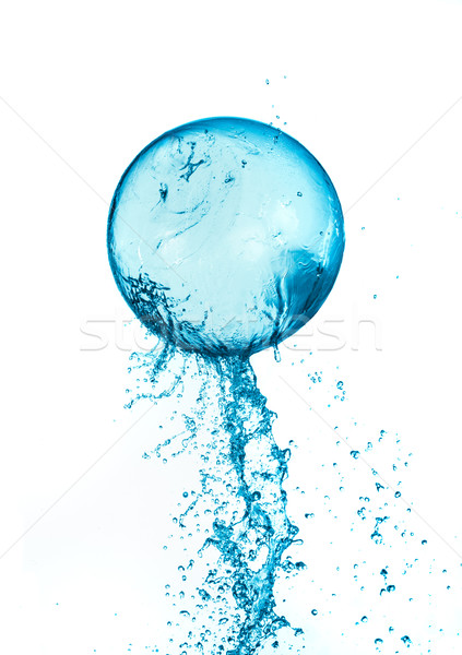 Splash water ball isolated Stock photo © cookelma