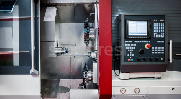 Metalworking CNC milling machine. Stock photo © cookelma