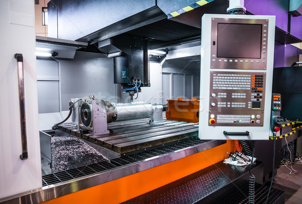 Stock photo: Metalworking CNC milling machine.