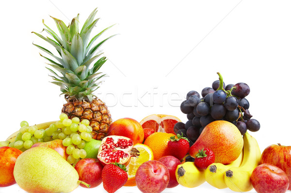 Obst voll frisches Obst gesund Essen Apfel Stock foto © cookelma