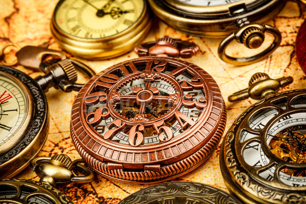 Vintage pocket watch Stock photo © cookelma