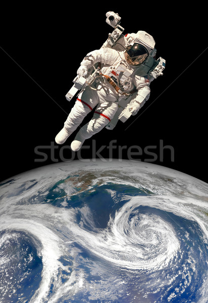 ストックフォト: 宇宙飛行士 · 宇宙 · 背景 · 地球 · 要素 · 画像
