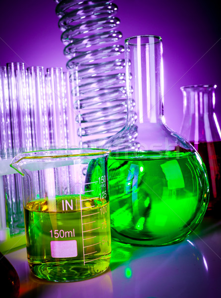 test tubes with colorful liquids Stock photo © cookelma