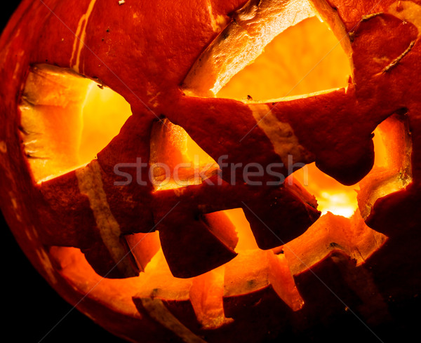 Halloween, old jack o lantern Stock photo © cookelma