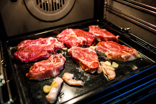 Pork cooked in oven. Stock photo © cookelma
