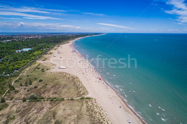Italy, the beach of the Adriatic sea. Rest on the sea near Venic Stock photo © cookelma