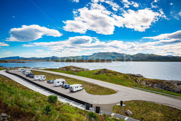 Atlantic Ocean Road Norway Stock photo © cookelma
