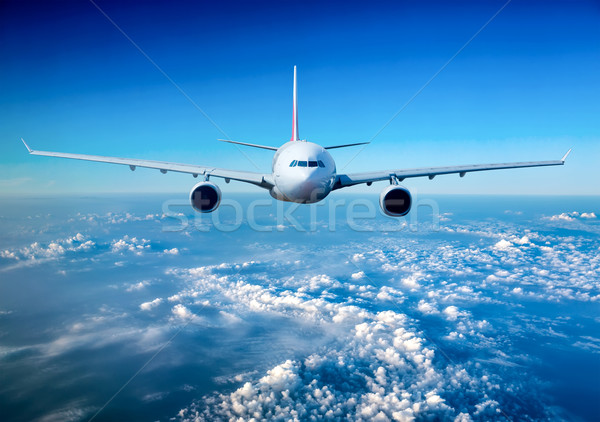 Passenger Airliner in the sky Stock photo © cookelma