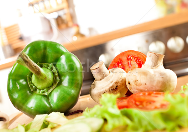 Stock photo: Vegetables bell pepper and tomato