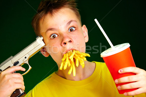 child and fast food. Stock photo © cookelma