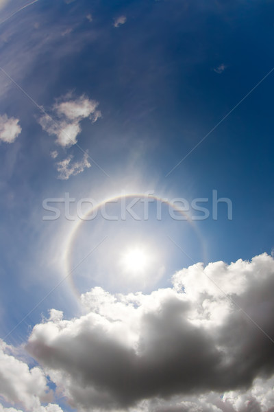 Blauer Himmel Wolken Foto Natur Licht Hintergrund Stock foto © cookelma