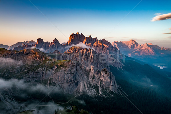 National Nature Park Tre Cime In the Dolomites Alps. Beautiful n Stock photo © cookelma