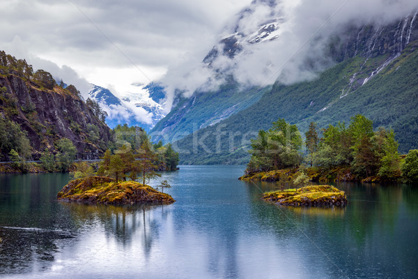 See schönen Natur Norwegen natürlichen Landschaft Stock foto © cookelma