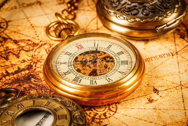 Vintage pocket watch Stock photo © cookelma