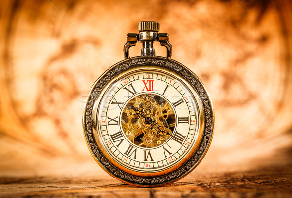 Vintage pocket watch Stock photo © cookelma