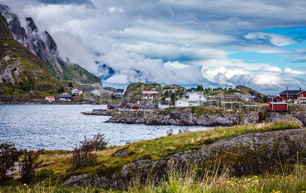 Archipel Norvège paysages dramatique montagnes [[stock_photo]] © cookelma