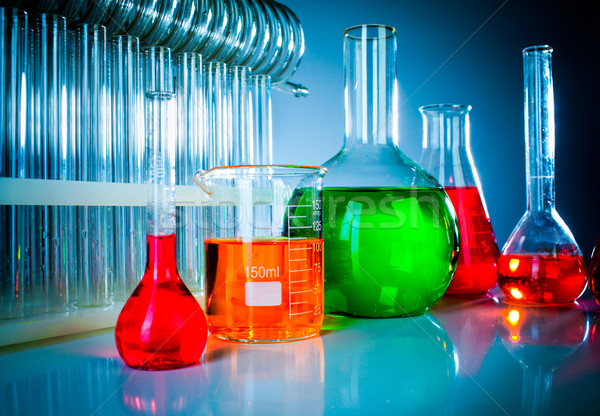 test tubes with colorful liquids Stock photo © cookelma