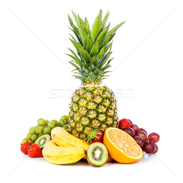 Fruit on a white background Stock photo © cookelma