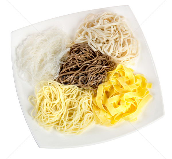 Odizolowany biały makaronu asian chińczyk Zdjęcia stock © cookelma