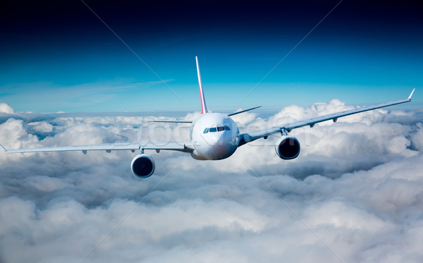 天空 飛行 雲 業務 技術 飛機 商業照片 © cookelma