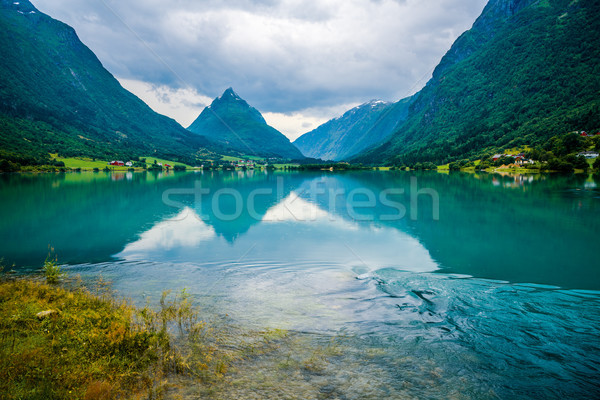 Belle nature Norvège naturelles paysage ciel [[stock_photo]] © cookelma