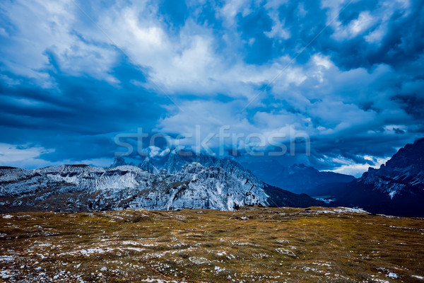 Storm clouds Italy Dolomites Stock photo © cookelma