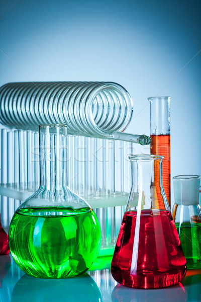 test tubes with colorful liquids Stock photo © cookelma