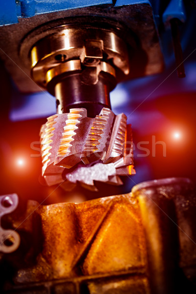 Stock photo: Metalworking CNC milling machine.