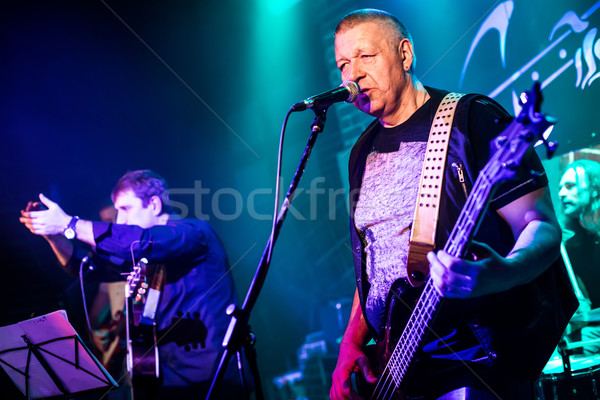 Band performs on stage Stock photo © cookelma