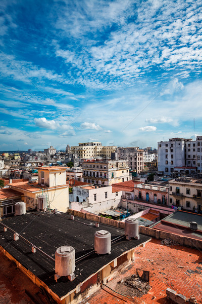 古い ハバナ ショット 市 キューバ 風景 ストックフォト © cookelma