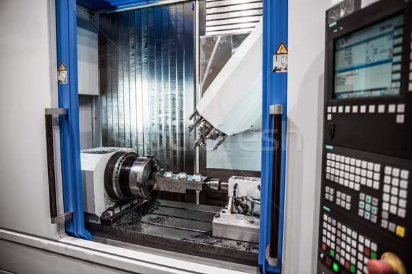 Metalworking CNC milling machine. Stock photo © cookelma