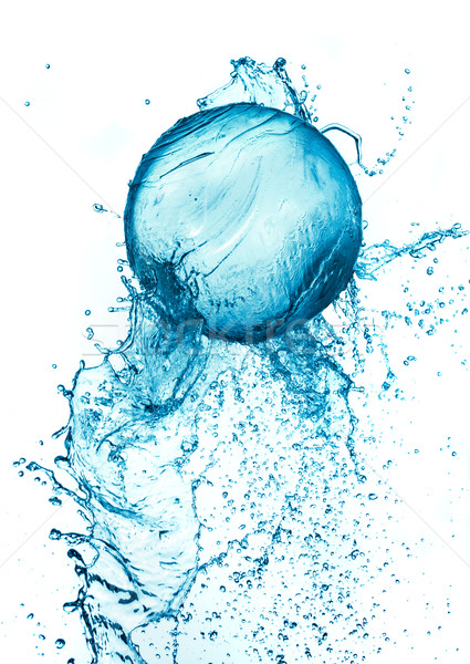 Splash water ball isolated Stock photo © cookelma