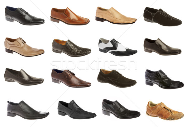 十六 鞋 白 時尚 黑色 鞋 商業照片 © cookelma