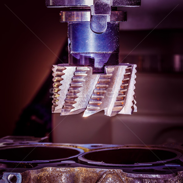 Máquina metal moderna tecnología pequeño Foto stock © cookelma