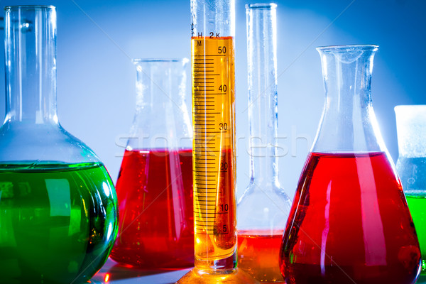 test tubes with colorful liquids Stock photo © cookelma